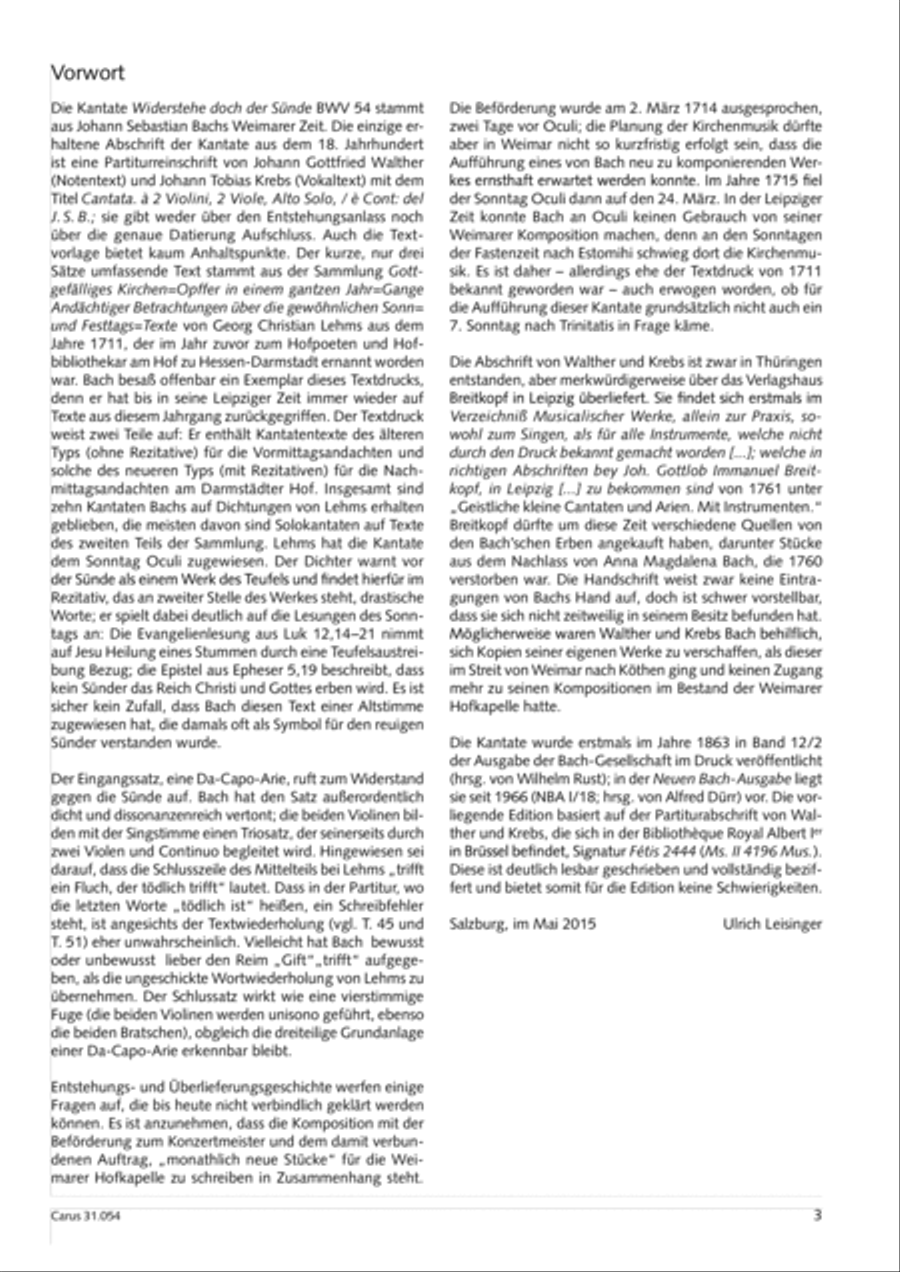 Stand firm against the lure of sinning (Widerstehe doch der Sunde) Alto Voice scores gallery preview page 4