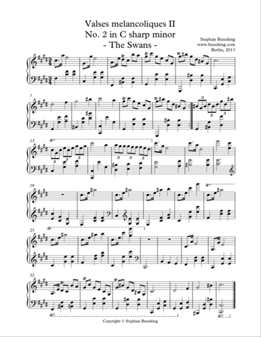 12 Valses melancoliques - 