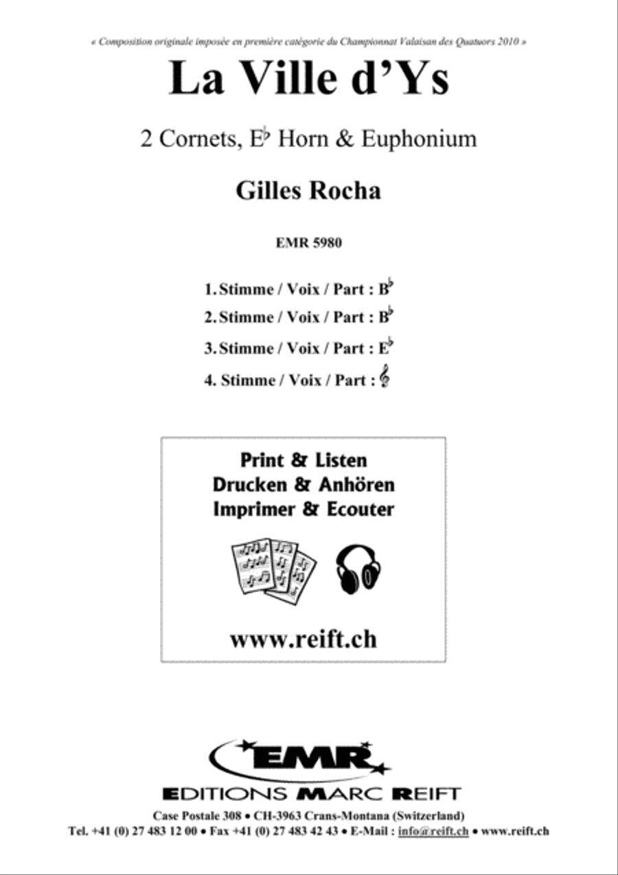 La Ville d'Ys Brass Ensemble scores gallery preview page 2