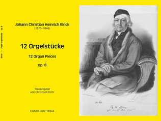Book cover for 12 Organ Pieces op. 8