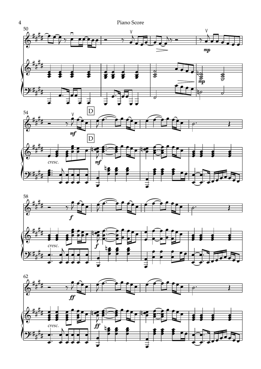 Angels Angels Violin Solo scores gallery preview page 4