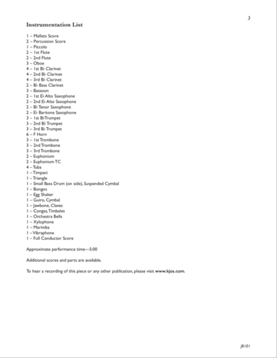 St. Croix Strut St. Croix Strut Concert Band scores gallery preview page 2