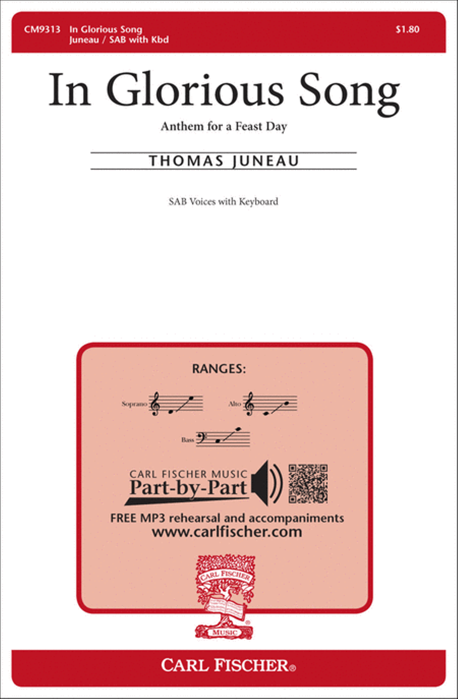 In Glorious Song 3-Part scores gallery preview page 1