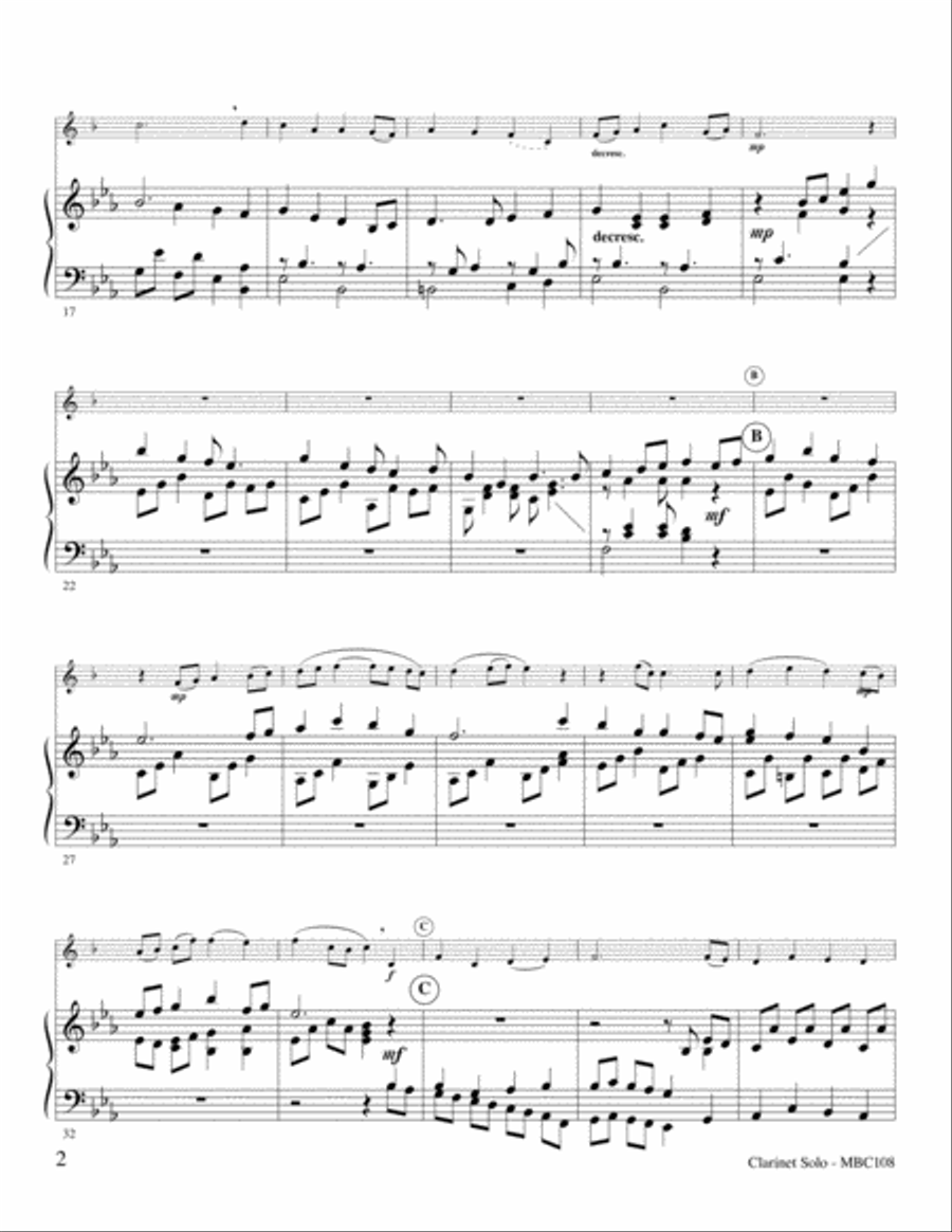 This Is My Father's World Clarinet Solo scores gallery preview page 3