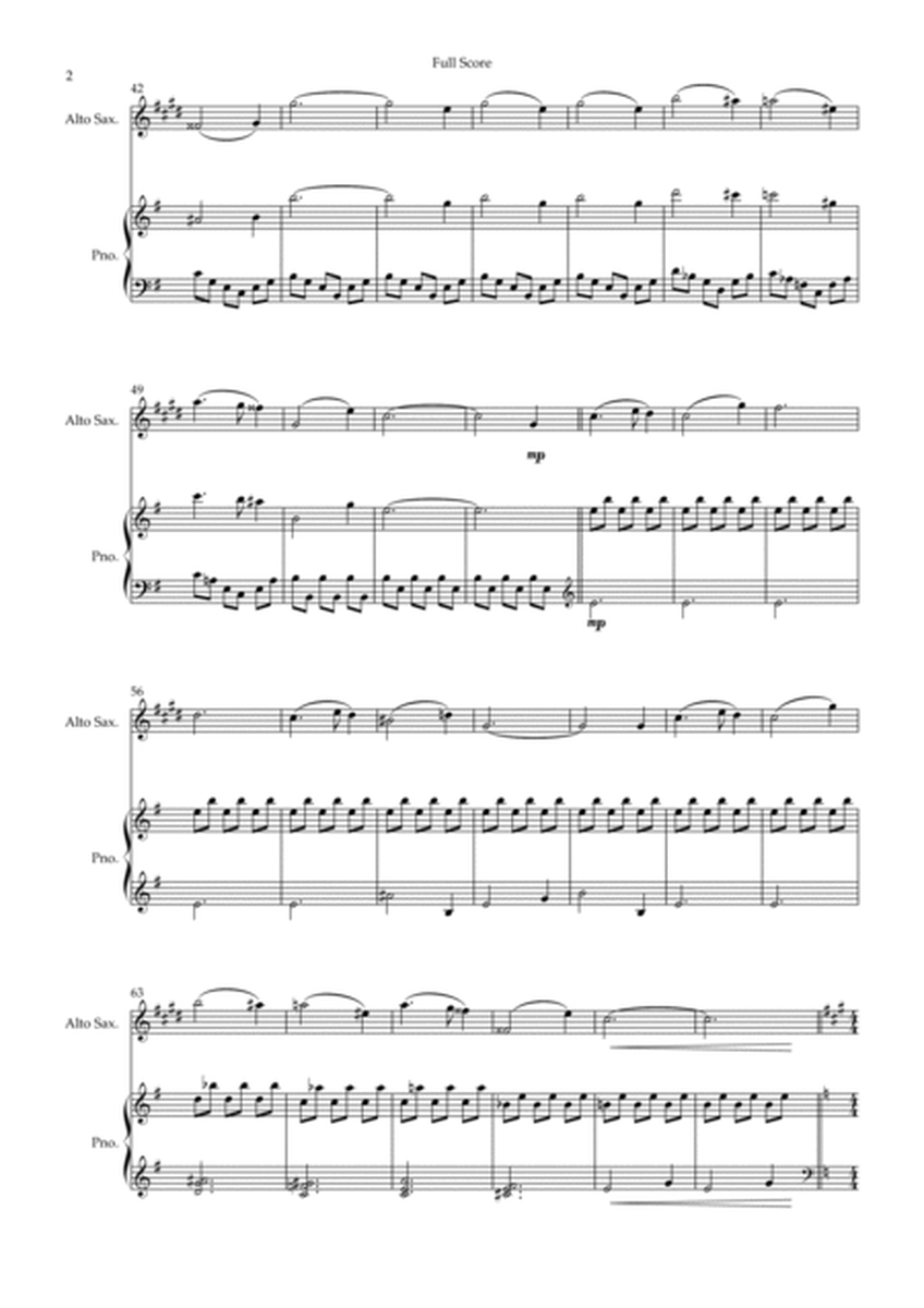 Hedwig's Theme (from Harry Potter) for Alto Saxophone Solo and Piano Accompaniment image number null
