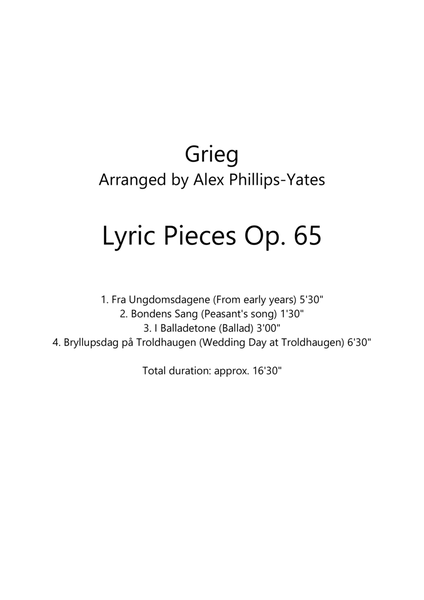 Lyric Pieces Op. 65 (including Wedding Day at Troldhaugen) - String Orchestra