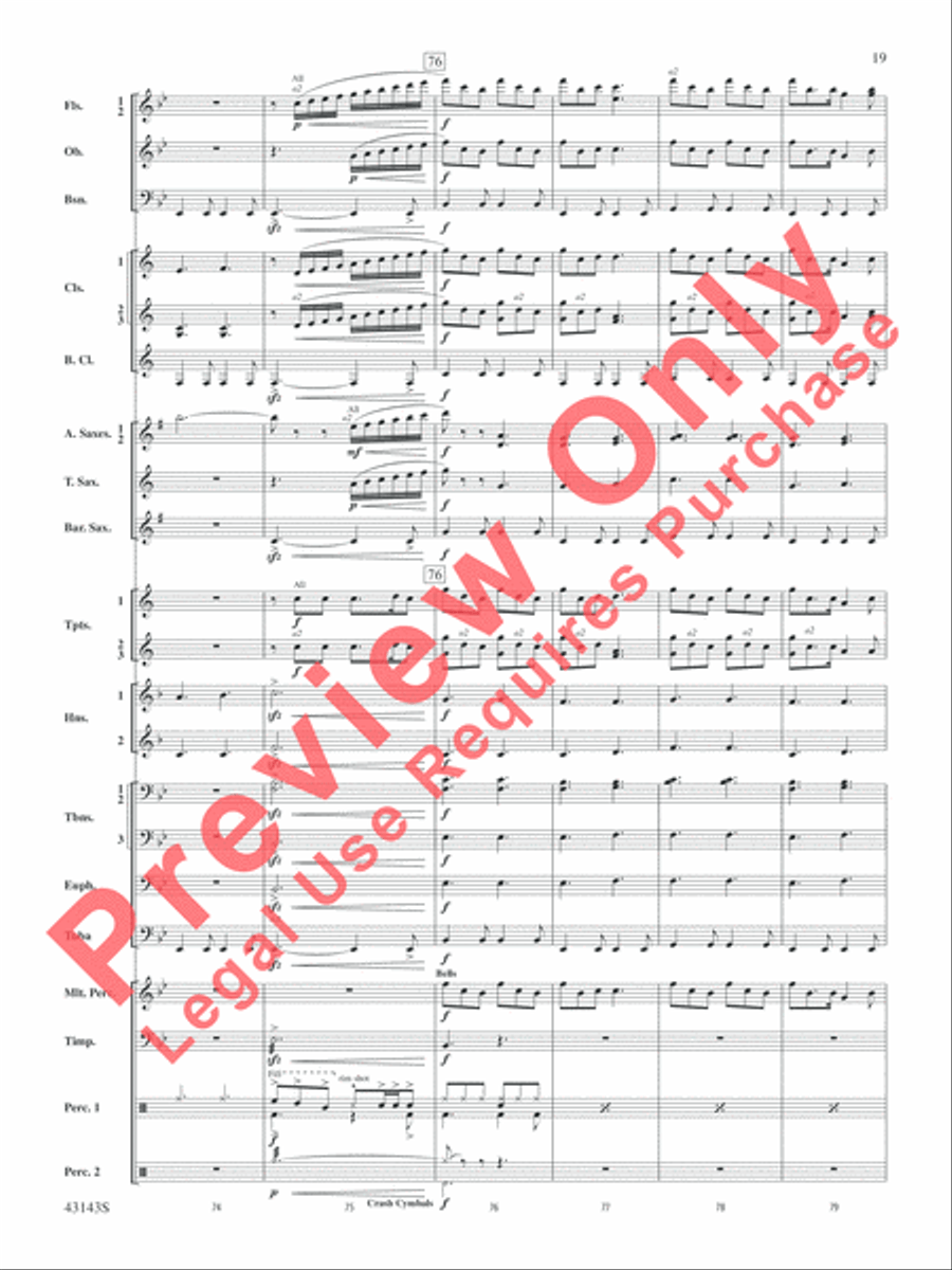 Rocky on Broadway Rocky on Broadway Concert Band scores gallery preview page 20
