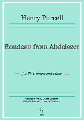 Rondeau from Abdelazer - Bb Trumpet and Piano (Full Score and Parts)