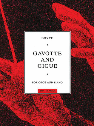 Book cover for Boyce: Gavotte And Gigue For Oboe And Piano