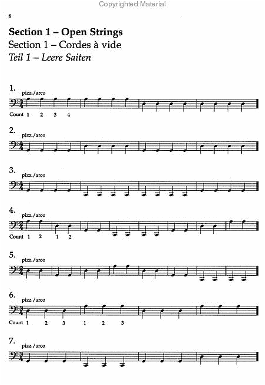 Cello Sight-Reading 1 Cello scores gallery preview page 2