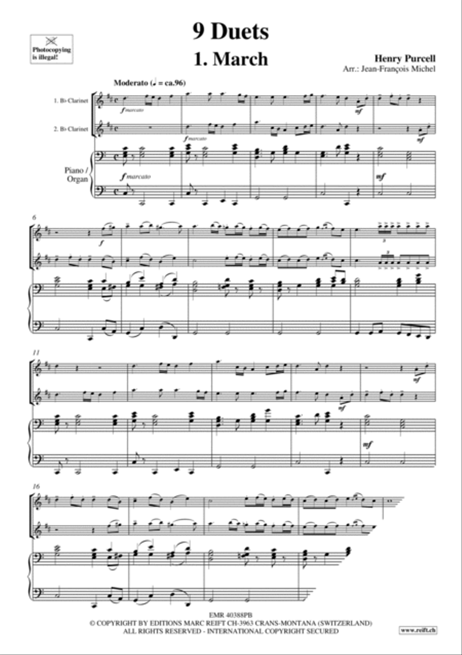 9 Duets 9 Duets Clarinet Duet scores gallery preview page 3