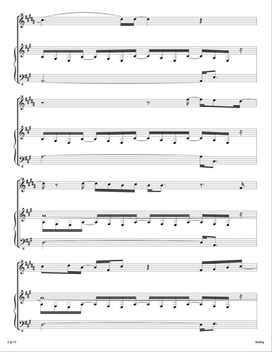 Sailing Trumpet Solo scores gallery preview page 5