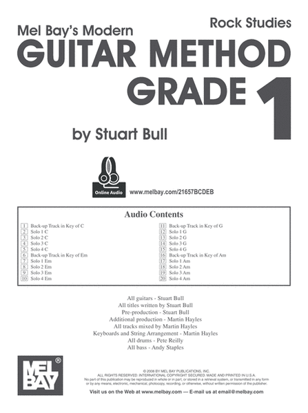 Modern Guitar Method Grade 1/Rock Studies image number null
