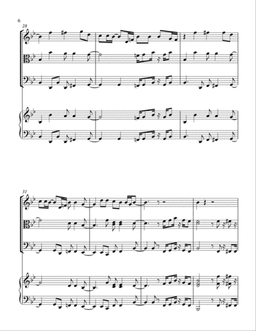 You Are The Best Thing Piano Quartet scores gallery preview page 6