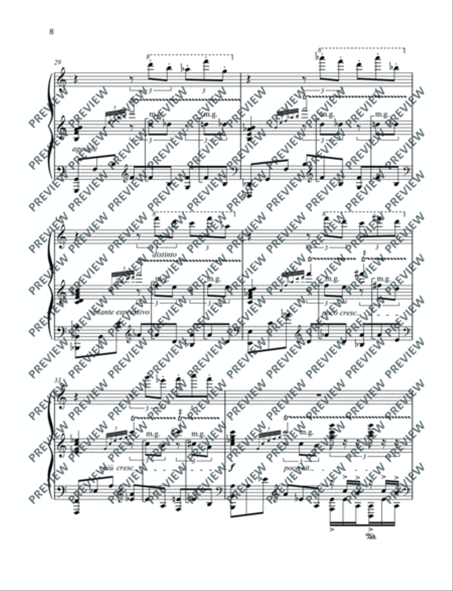 Fragment douloureux Piano Solo scores gallery preview page 9