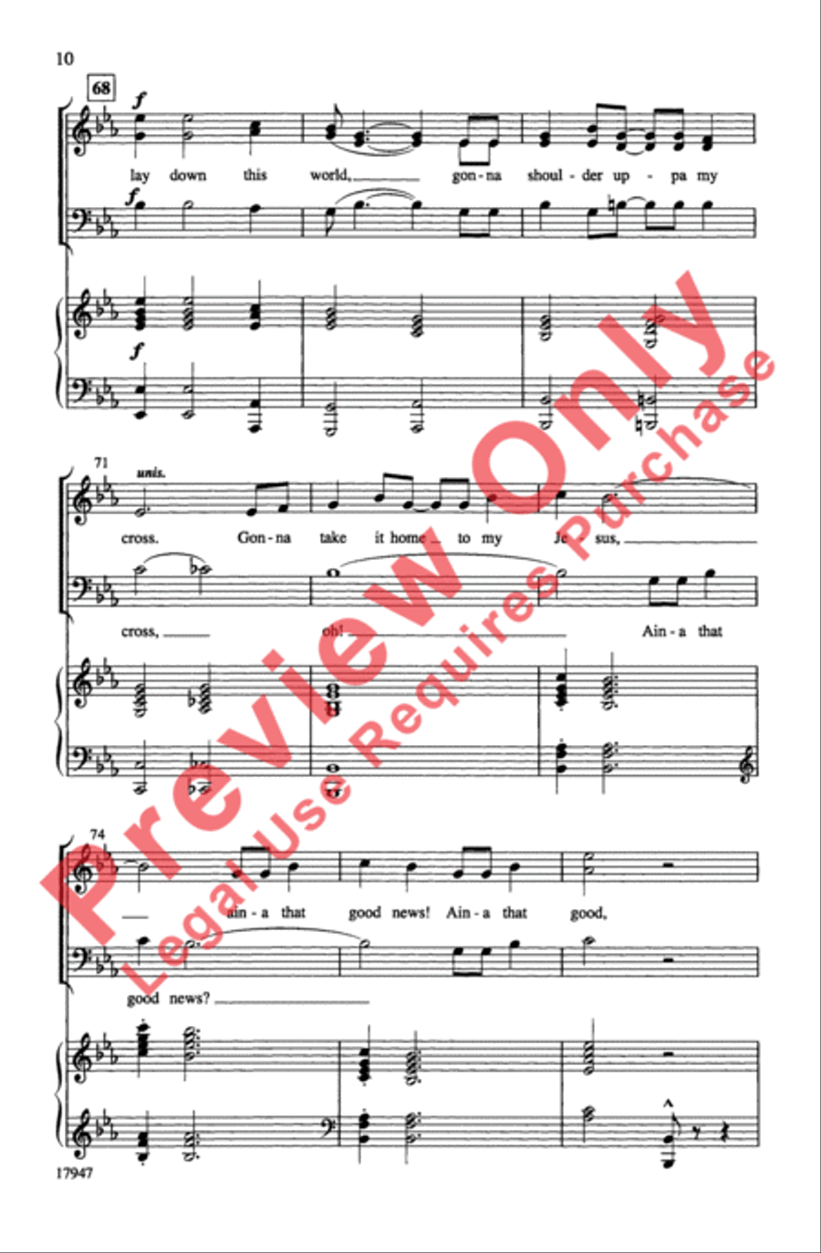Ain't Got Time to Die (Ain-a That Good News?) 3-Part scores gallery preview page 10
