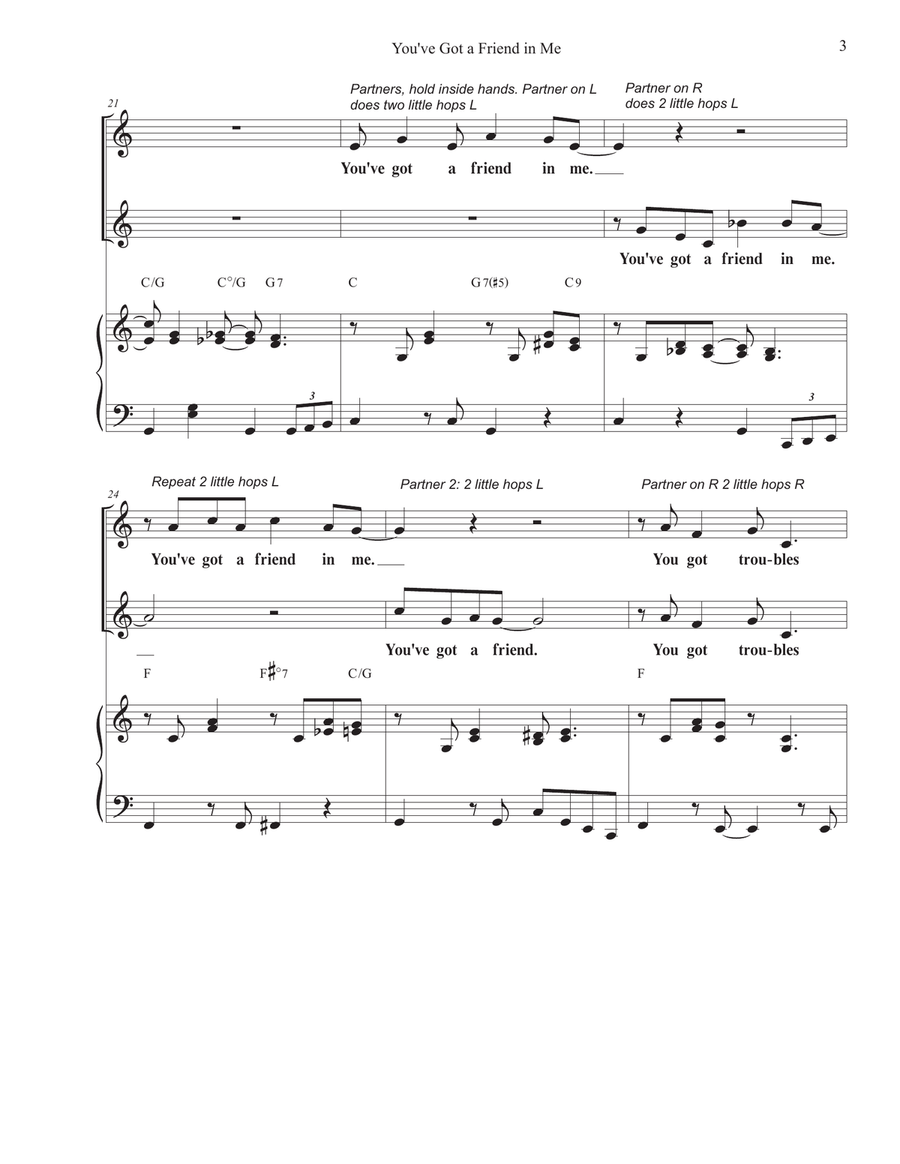 You've Got A Friend In Me 2-Part scores gallery preview page 3
