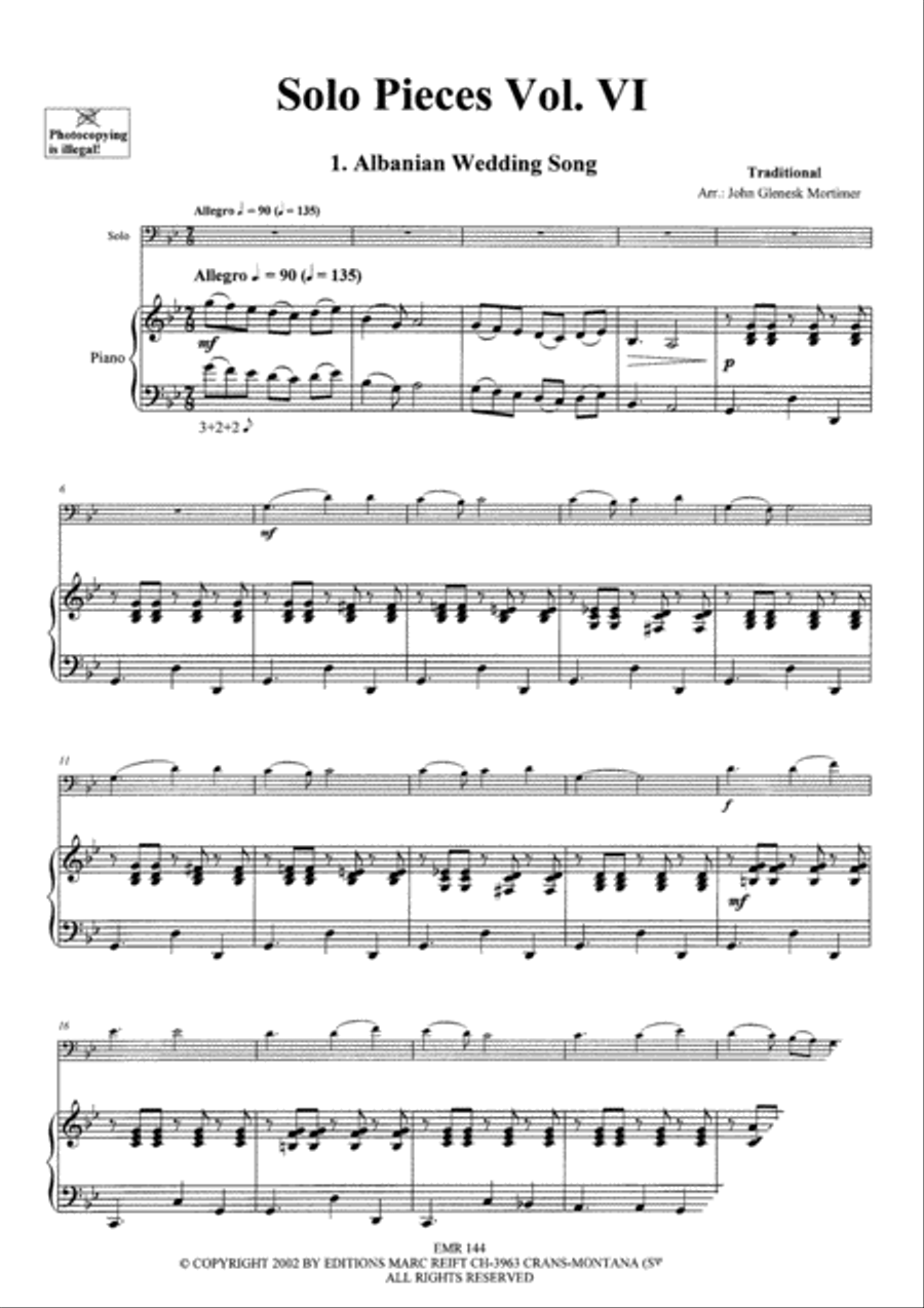 Solo Pieces Vol. 6 Solo Pieces Vol. 6 Piano Accompaniment scores gallery preview page 4