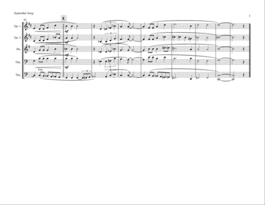 September Song September Song Brass Ensemble scores gallery preview page 3