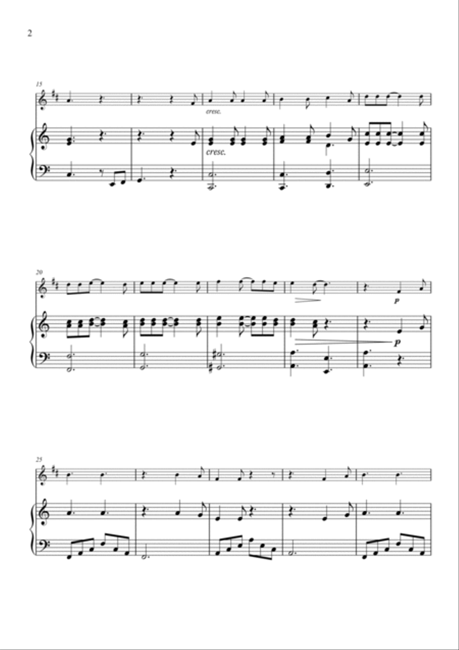 Hallelujah Trumpet Solo scores gallery preview page 3