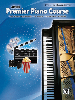 Book cover for Premier Piano Course Pop and Movie Hits, Book 5