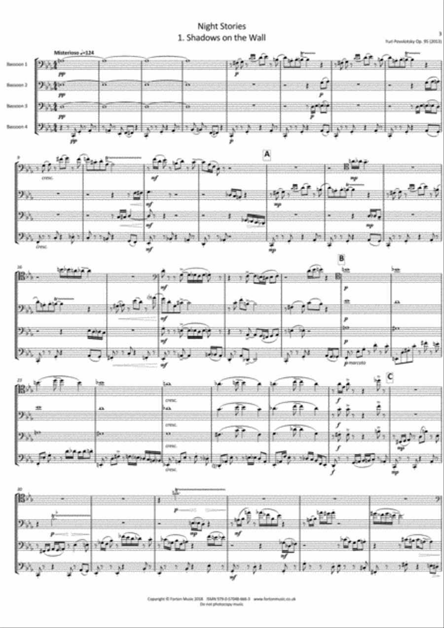 Night Stories Bassoon scores gallery preview page 2