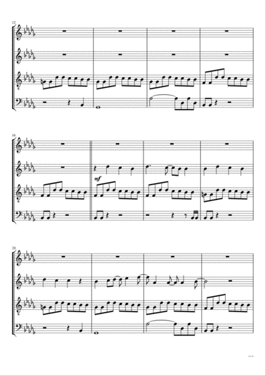 Sunglasses at discount night sheet music