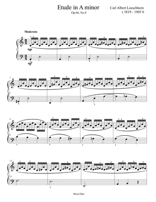 Loeschhorn Etude in A minor Op.66 No.8