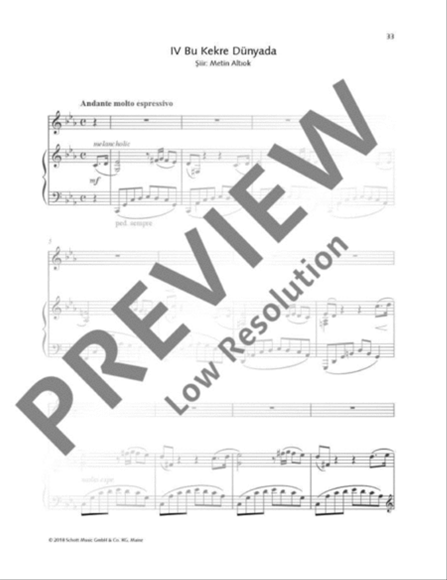 Bu Kekre Dünyada Voice Solo scores gallery preview page 2