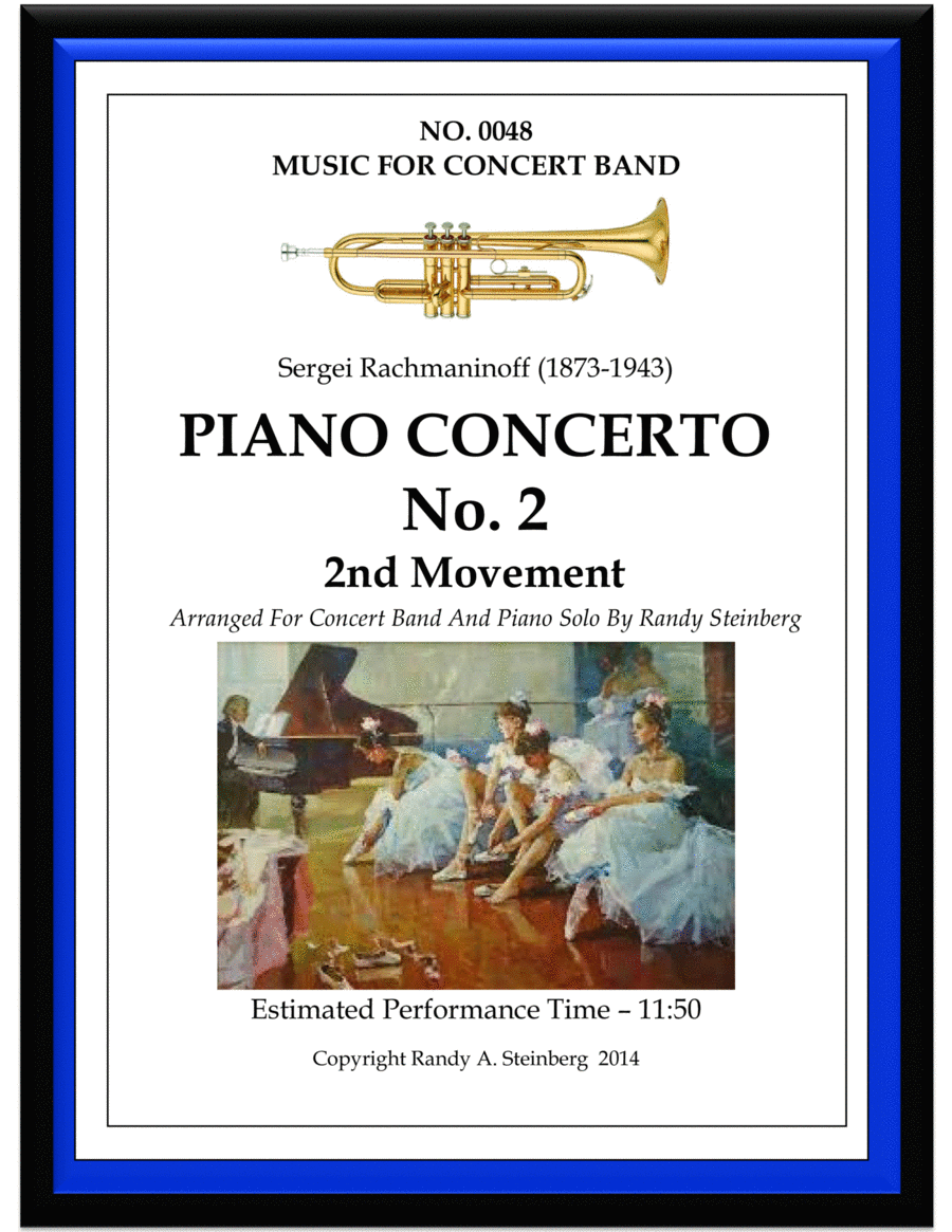 Piano Concerto No. 2 - 2nd Movement Concert Band scores gallery preview page 1