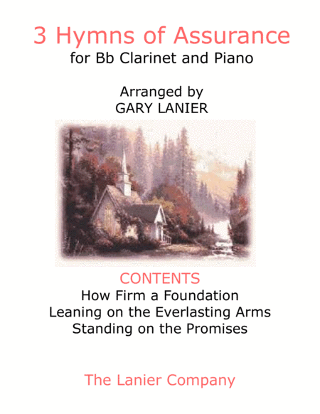 3 HYMNS OF ASSURANCE (for Bb Clarinet and Piano with Score/Parts) image number null
