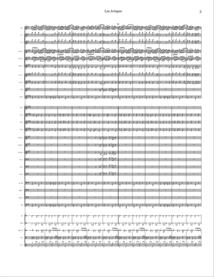 Las Avispas Marching Band scores gallery preview page 3