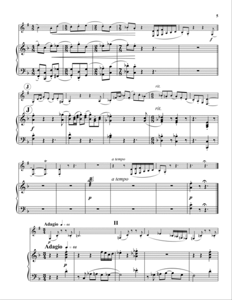 Concerto for Bass Clarinet Bass Clarinet scores gallery preview page 5