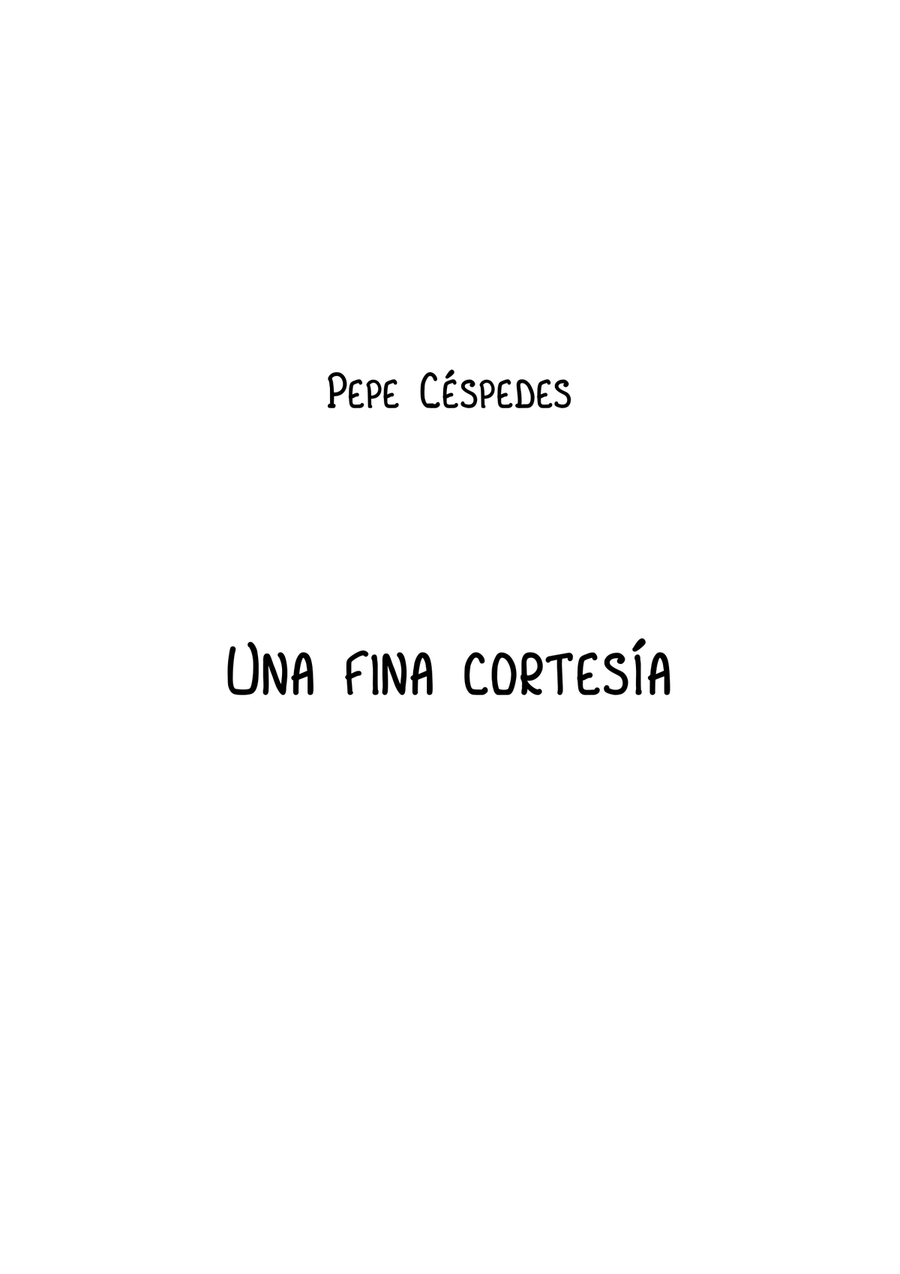 Una fina cortesía