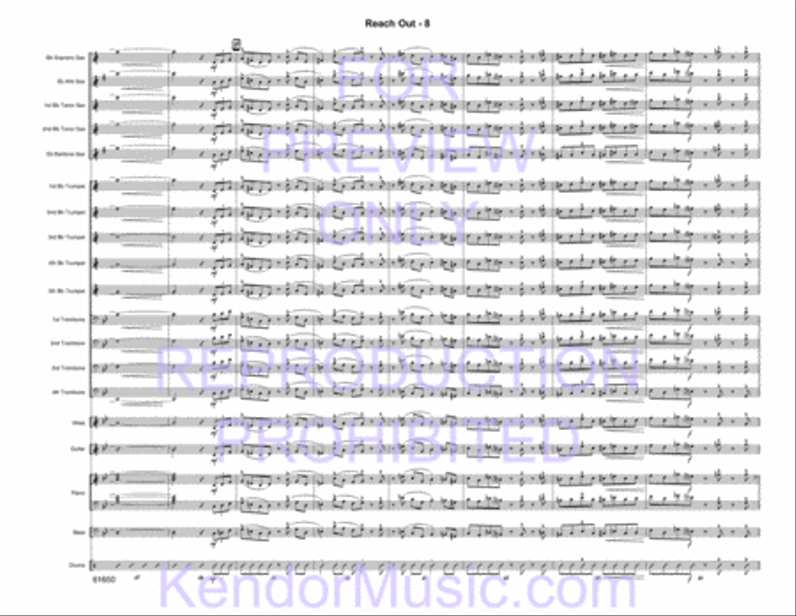 Reach Out Reach Out Jazz Ensemble scores gallery preview page 10
