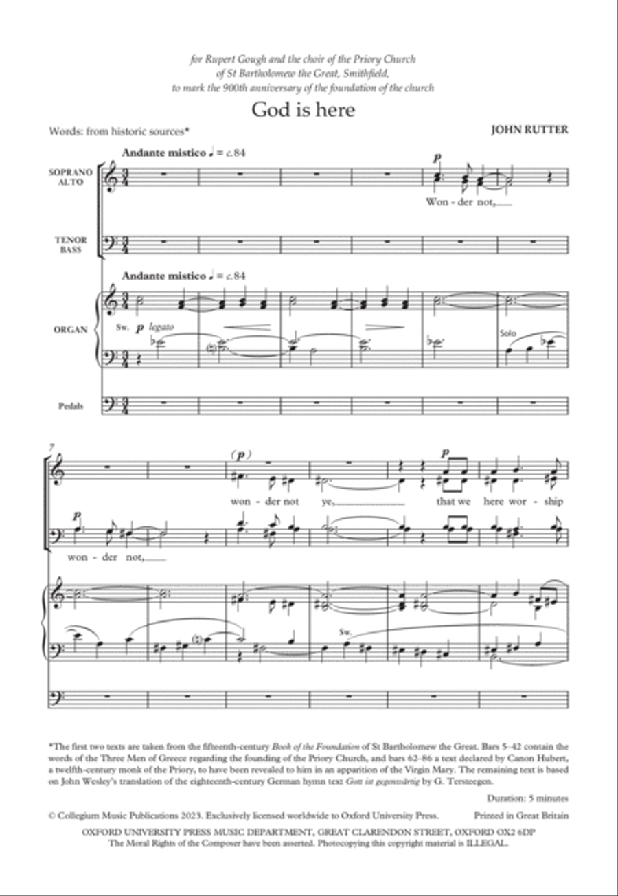God is here God is here 4-Part scores gallery preview page 2