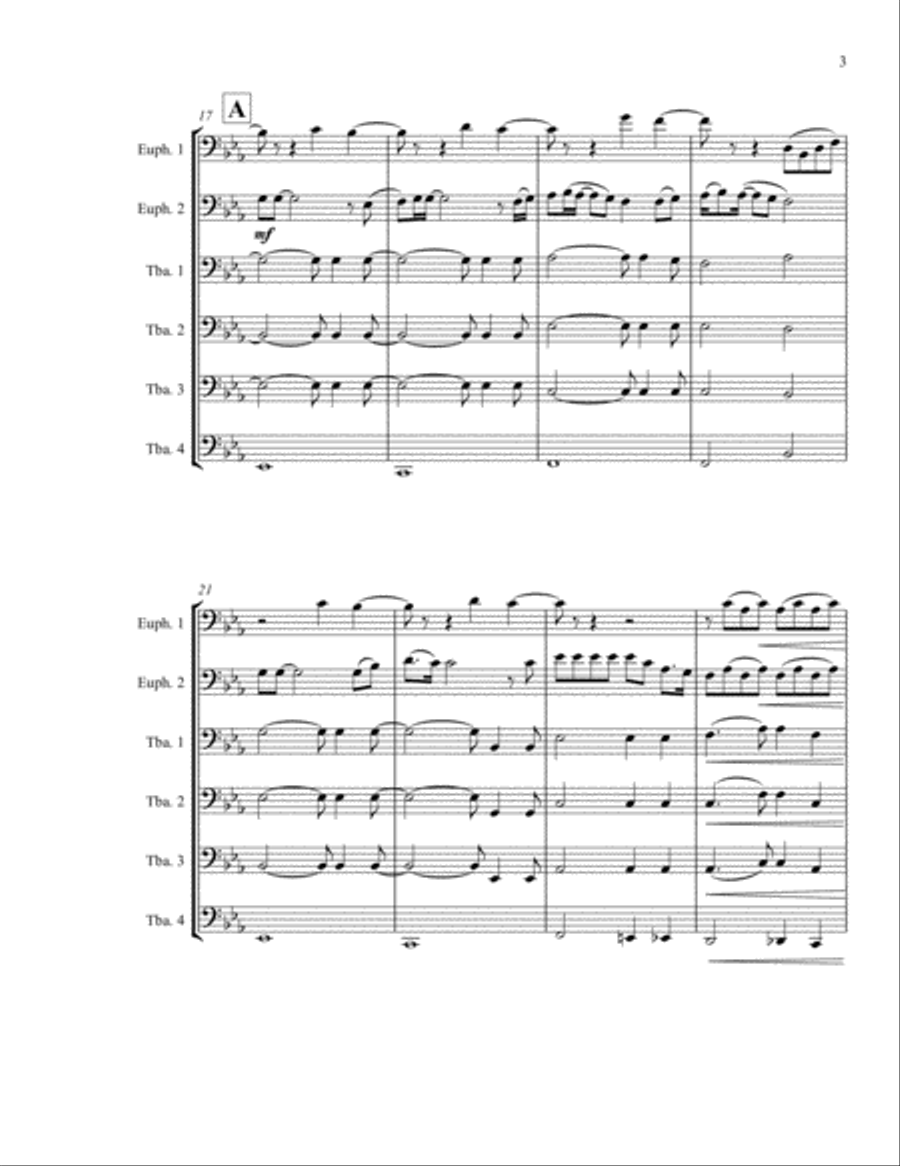 Bohemian Rhapsody Brass Ensemble scores gallery preview page 3