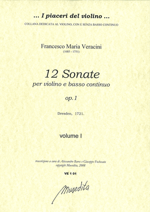 Book cover for Sonate op.1 (Dresden, 1721)