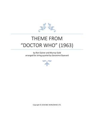 Book cover for Doctor Who Theme