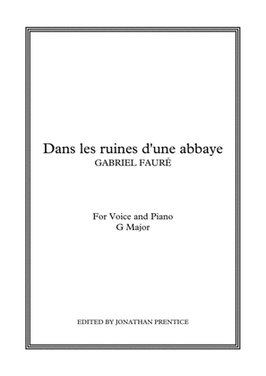 Book cover for Dans les ruines d'une abbaye (G Major)