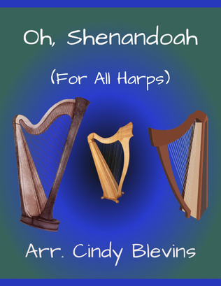 Oh, Shenandoah, for Lap Harp Solo