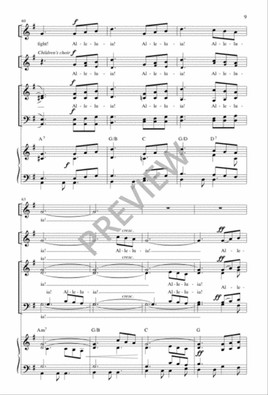 When, in Our Music, God Is Glorified 4-Part scores gallery preview page 10