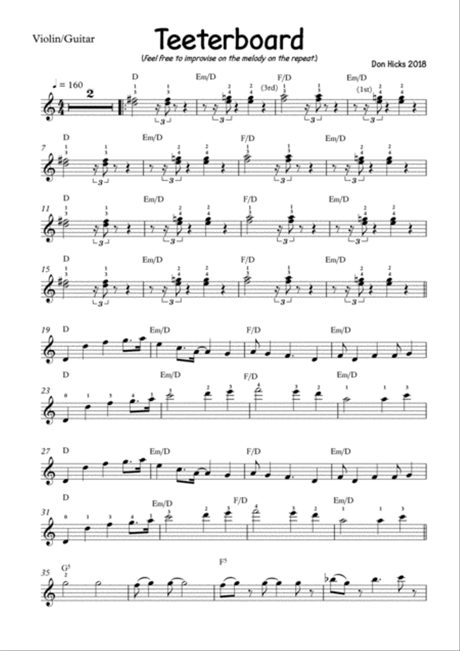 Teeterboard Teeterboard Small Ensemble scores gallery preview page 1