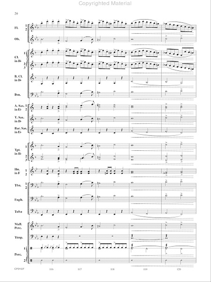 Rifle Regiment Rifle Regiment Concert Band scores gallery preview page 21