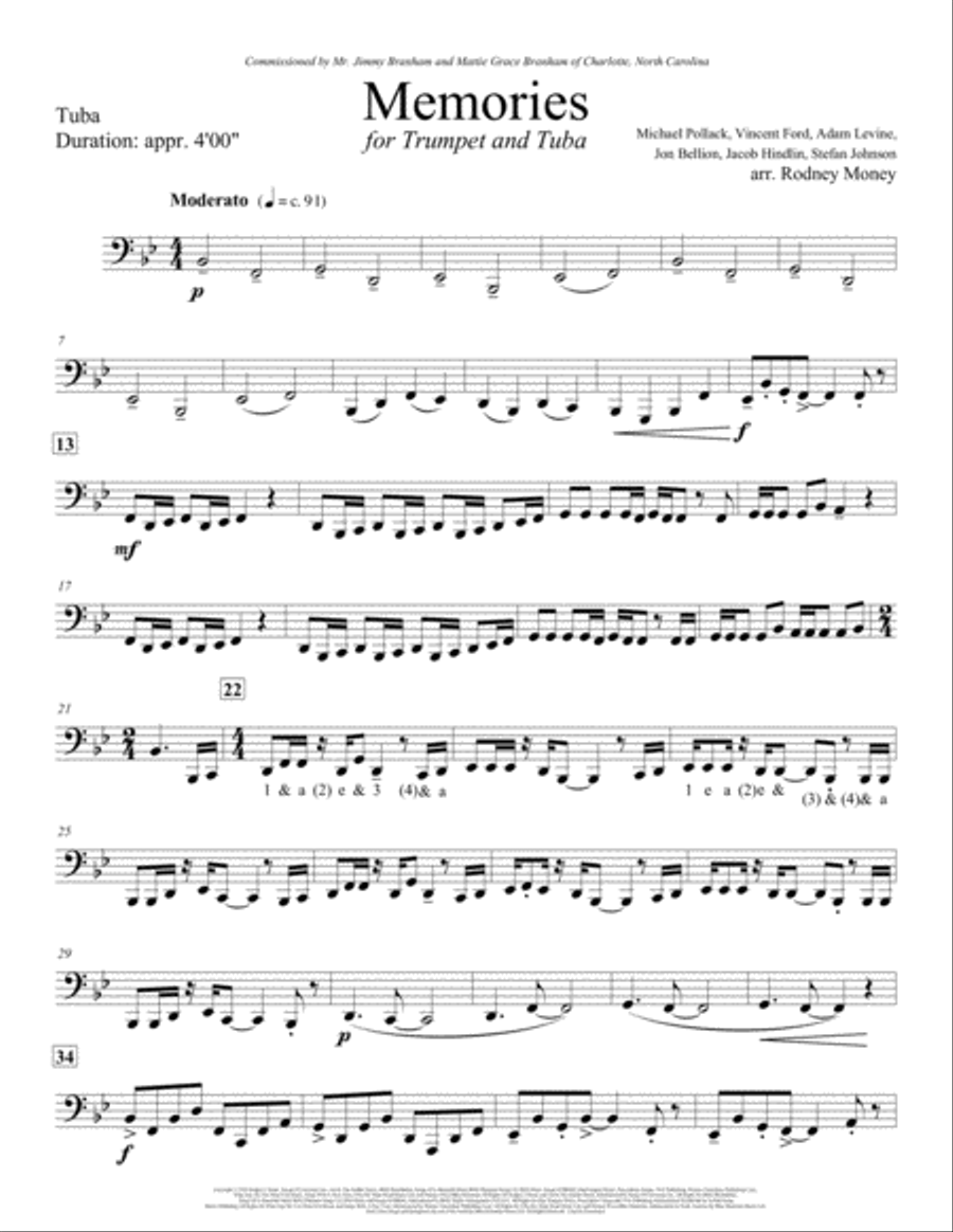 Memories Memories Small Ensemble scores gallery preview page 3