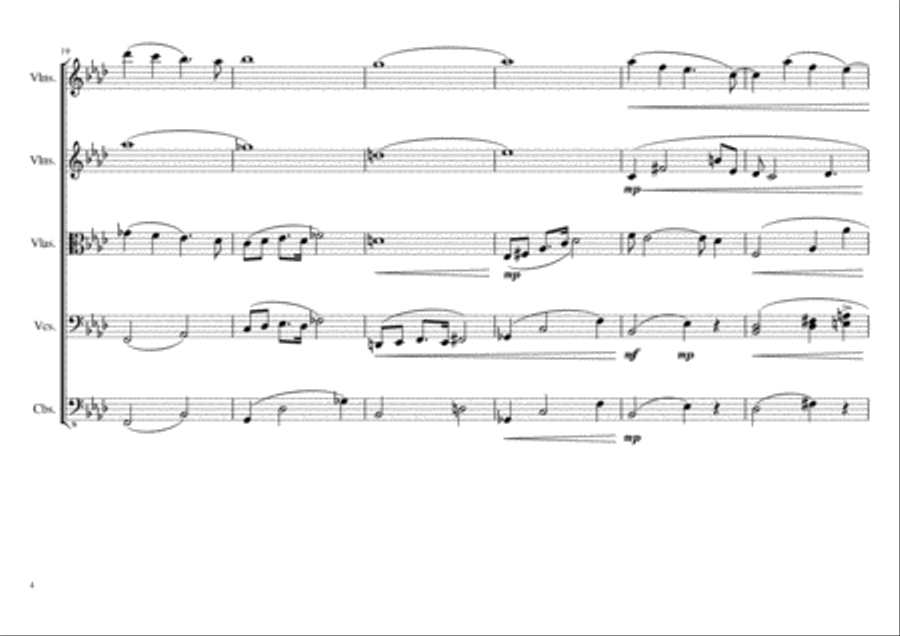 Empty Spaces (version II) String Orchestra scores gallery preview page 4