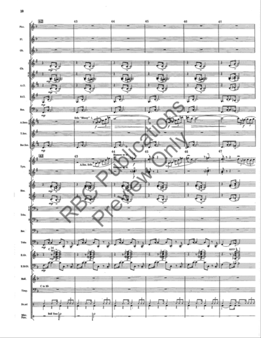Magnum Blues Concert Band scores gallery preview page 11