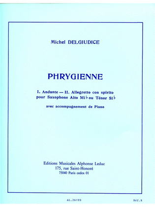 Book cover for Phrygienne (saxophone-tenor & Piano)