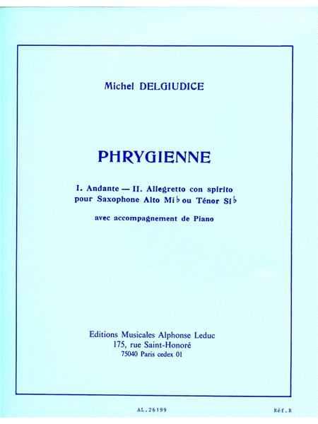 Phrygienne (saxophone-tenor & Piano)
