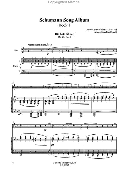 Schumann Song Album I (für Flöte und Klavier)